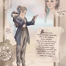 Clock's world: Eileen. Un progetto di Illustrazione tradizionale, Character design, Illustrazione digitale, Arte concettuale, Disegno digitale e Pittura digitale di Lua Costa - 01.02.2023