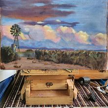 My project for course: Landscape Oil Painting with Plein-air Techniques. Fine Arts, Painting, and Oil Painting project by Peet Kruger - 02.01.2023