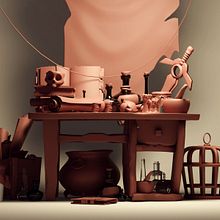 My project for course: Cartoon-Style Still Life Modeling with Maya. Un projet de 3D, Modélisation 3D , et Conception 3D de irynahrymalyuk - 02.02.2023
