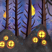 Mój projekt z kursu: Wyimaginowane miejsca: rysuj, maluj i udoskonalaj w Photoshopie. Un progetto di Bozzetti, Disegno, Illustrazione digitale, Illustrazione architettonica e Narrativa di Aleksandra Ziober - 02.02.2023