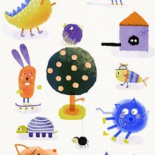 Mein Abschlussprojekt für den Kurs: Figurenfabrik: Illustriere kreative Charaktere für Kinder. Character Design, Digital Illustration, Children's Illustration, and Picturebook project by sonja_b - 02.02.2023