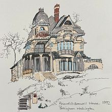 My project for course: Expressive Architectural Sketching with Colored Markers Ein Projekt aus dem Bereich Skizzenentwurf, Zeichnung, Architektonische Illustration, Sketchbook und Illustration mit Tinte von Maureen Conly - 30.01.2023