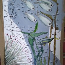 Final project for course: Marine Universe Illustration in Watercolor, Berta Llonch. Traditional illustration, Painting, Watercolor Painting, and Naturalistic Illustration project by Barbara Manning - 02.01.2023
