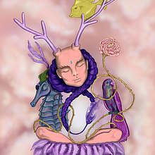 Mi proyecto del curso: Retratos digitales de fantasía con Photoshop. Ilustração tradicional, Desenho, Ilustração digital, Desenho de retrato, Desenho digital, e Pintura digital projeto de Daniel Pérez - 03.02.2023