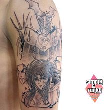 Mon projet du cours : Techniques de tatouage : l'ombrage grâce au pepper shading. Un proyecto de Ilustración tradicional y Diseño de tatuajes de Jérémy Grondin - 03.02.2023