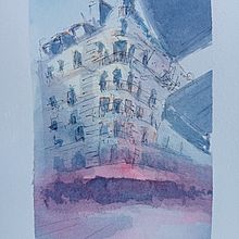 Meu projeto do curso: Desenho arquitetônico com aquarela e tinta. Sketching, Drawing, Watercolor Painting, Architectural Illustration, Sketchbook & Ink Illustration project by sofia_97 - 02.04.2023