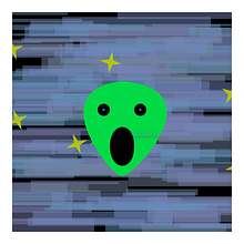 Audio Reactive Alien!. Un proyecto de JavaScript, Diseño, Programación, Audio, Animación e Ilustración animada de leedyche - 31.01.2023