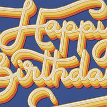 Happy Birthday Lettering. Un projet de Design , Lettering, Lettering numérique, Design t , et pographique de Jana - 04.02.2023