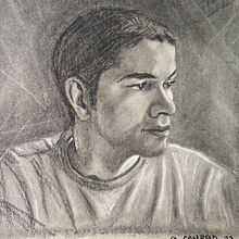 My project for course: Artistic Charcoal Portraiture: Creating Atmosphere. Ilustração tradicional, Artes plásticas, Desenho, Desenho de retrato, Desenho realista, e Desenho artístico projeto de a.conrad.r - 04.02.2023