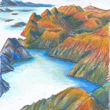 landscape 2. Traditional illustration project by Duygu Sensoz - 02.04.2023