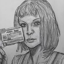 Retrato de Leelo. Ilustração tradicional projeto de Marc Pérez - 04.02.2023