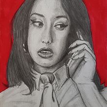 Retrat de Isabella Lovestory. Ilustração tradicional projeto de Marc Pérez - 04.02.2023