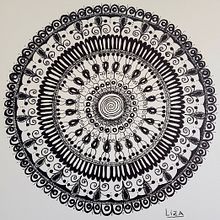 Mi proyecto del curso: El arte de dibujar mandalas: crea patrones geométricos. Drawing & Ink Illustration project by Liza Dudelzak-Carp - 02.04.2023