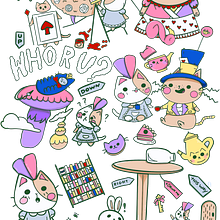 My project for course: Kawaii-Style Story Illustration. Traditional illustration, Character Design, Digital Illustration, and Manga project by isabel_wap - 02.04.2023