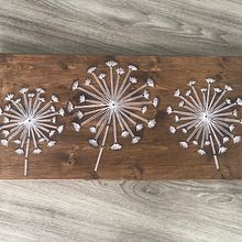 Pusteblumen groß Nagel-Faden-Bild. Un progetto di Artigianato e DIY di Alina Vent - 26.07.2020
