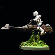 Motos del Juego Legion de Star Wars. . Traditional illustration project by Pablo - 02.05.2023