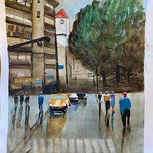 My project for course: Urban Landscapes in Watercolor. Un progetto di Pittura ad acquerello e Illustrazione tradizionale di matoosian - 05.02.2023