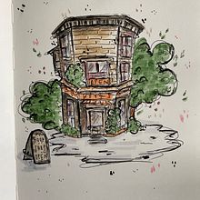 My project for course: Expressive Architectural Sketching with Colored Markers. Projekt z dziedziny Sketching,  R, sunek,  R, sunek architektoniczn, Sketchbook,  R i sunek atramentem użytkownika 4qmgxjynrj - 31.01.2023