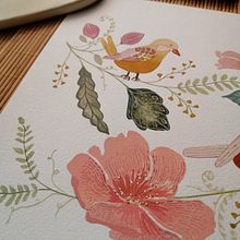 Mi proyecto del curso: Ilustración floral con gouache. Digital Illustration, Botanical Illustration, and Gouache Painting project by Carmen Flores - 02.03.2023
