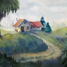 Mein Abschlussprojekt für den Kurs: Imaginäre Orte: Zeichnen, Malen und Digitalisieren mit Photoshop. Projekt z dziedziny Sketching,  R, sunek, Ilustracja c, frowa,  R, sunek architektoniczn i Narracja użytkownika hey_d_1 - 05.02.2023