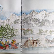 Mein Abschlussprojekt für den Kurs: Aquarellreiseheft. Traditional illustration, Watercolor Painting, Architectural Illustration, and Sketchbook project by a.klein.wittmeier - 02.05.2023