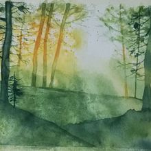 Il mio progetto del corso: Paesaggi incantevoli ad acquerello: dipingi con la luce. Painting, and Watercolor Painting project by andreasordi68 - 02.05.2023