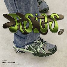 Asics 3D Custom type. Design, Design gráfico, Tipografia, e 3D projeto de Jose Manuel Bernal Peinado - 26.01.2023