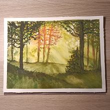 My project for course: Dreamy Watercolor Landscapes: Paint with Light . Pictura și Pictură în acuarelă de lisa_masutti - 02.05.2023