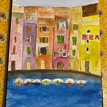 Travels through Italy. Watercolor Painting, and Painting project by Bulbul Mankani - 02.06.2023