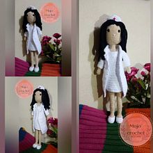 Enfermera👩🏽‍⚕️. Amigurumi project by María José Chinchilla González - 02.06.2023