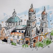 lockere Skizzen. Un proyecto de Ilustración tradicional de Ute Schönerstedt - 06.02.2023