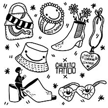 Tattoo Flashitos. Traditional illustration, Design, Br, ing, Identit, Graphic Design, and Tattoo Design project by chulidantola - 02.06.2023