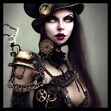 Steampunk Woman. Photograph, and Post-production project by Alessia Convertini - 01.03.2022
