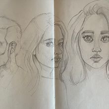 Mi proyecto del curso: Sketchbook de retrato: explora el rostro humano. Projekt z dziedziny Sketching,  R, sunek, Portret,  R, sunek art, st, czn i Sketchbook użytkownika palopez_cia - 06.02.2023