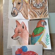 Mi proyecto del curso: Técnicas experimentales de acuarela para principiantes. Traditional illustration, Fine Arts, Watercolor Painting, and Naturalistic Illustration project by vanessamatas - 02.06.2023