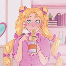 Sailor Moon. Traditional illustration, and Editorial Illustration project by Laura Siré - 02.06.2023