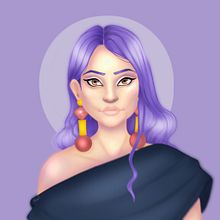 Meu projeto do curso: Retrato de personagens femininas com Procreate. Projekt z dziedziny Trad, c, jna ilustracja, Ilustracja c, frowa, R, sunek c i frow użytkownika Ana Jennifer Dimas - 07.02.2023