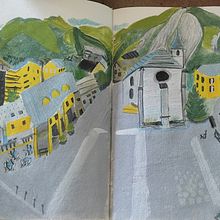 Mon projet du cours : Sketchbook de peintures à la gouache. Projekt z dziedziny Trad, c, jna ilustracja, Sketching,  R, sunek,  R, sunek architektoniczn, Sketchbook i Malowanie gwaszami użytkownika Violaine Salmon - 07.02.2023