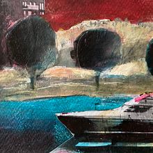 Bits of my city in collage. Collage, and Painting project by Kristina - 02.07.2023