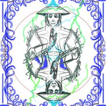 Carta Raider Mortal Kombat. Traditional illustration, Vector Illustration, Poster Design, and Digital Illustration project by luferovip - 02.07.2023