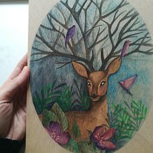 Mi proyecto del curso: Acuarela sobre madera. Traditional illustration, Fine Arts, and Watercolor Painting project by Núria Fontanet Codina - 02.08.2023