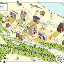 My project for course: Isometric Map Illustration: Capture a City's Vibrancy. Traditional illustration, Infographics, Drawing, Digital Illustration, and Digital Painting project by Uranium Sorcerer - 02.08.2023