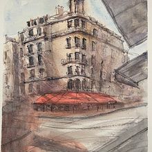 My project for course: Architectural Sketching with Watercolor and Ink. Projekt z dziedziny Sketching,  R, sunek, Malowanie akwarelą,  R, sunek architektoniczn, Sketchbook,  R, sunek atramentem i  Architektura użytkownika zgvpz9mvv7 - 09.02.2023