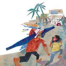 My project for course: Story Illustration with Paper. Projekt z dziedziny Trad, c, jna ilustracja,  Kolaż, Papercraft, Ilustracje dla dzieci, Kreat, wne zabaw, z dziećmi i Narracja użytkownika Thuong Dinh - 09.02.2023