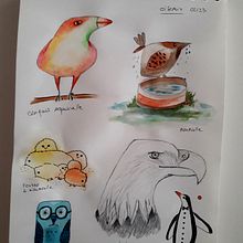 My project for course: Illustration Techniques to Unlock your Creativity. Traditional illustration, Painting, Creativit, Creating with Kids, and Sketchbook project by domi76 - 02.09.2023