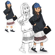 My project for course: Drawing Appealing Characters with Personality. Projekt z dziedziny Projektowanie postaci, Sketching,  R, sunek, Stor, telling, Stor, board,  R, sunek art, st, czn i Narracja użytkownika Nataliia Kholodniak - 09.02.2023