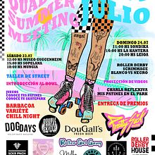 Diseño de cartel y postal para evento de patinaje. Un projet de Design , Illustration traditionnelle, Publicité, Design graphique, Événements , et Conception d'affiches de Micaela Castillo Legarreta - 09.02.2023