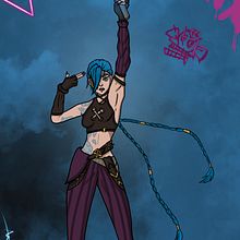 Arcane Jinx. Traditional illustration project by Andreia Alves - 02.09.2023