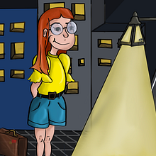 Un viaje a media noche. Traditional illustration, and Character Design project by Marta - 02.09.2023