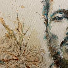 My project for course: Experimental Portraiture with Ink, Tea and Alcohol. Fine Arts, Painting, Drawing & Ink Illustration project by Sara - 02.09.2023